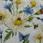 Daisy field decoupage paper napkins
